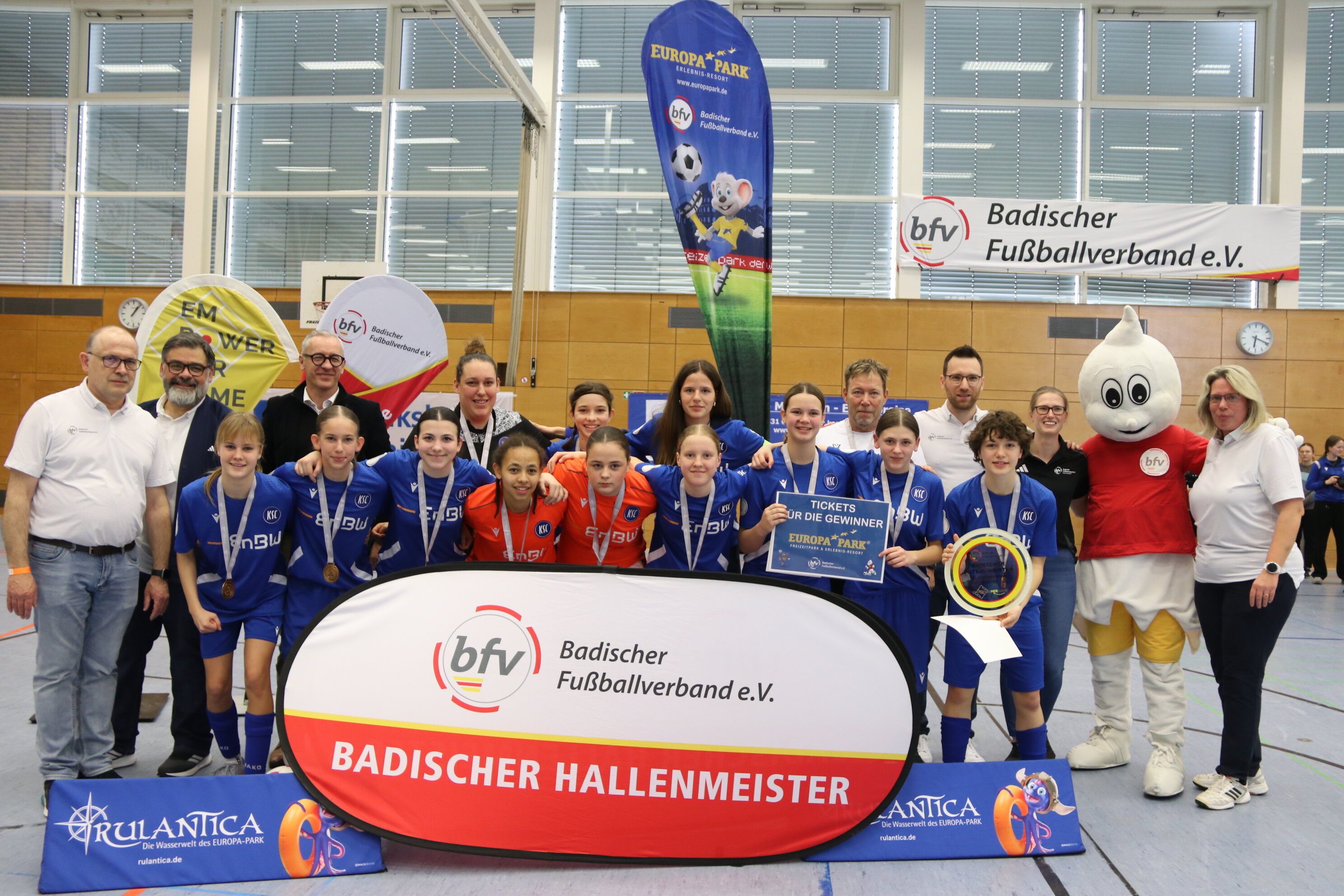 Siegerfoto C-Juniorinnen Karlsruher SC