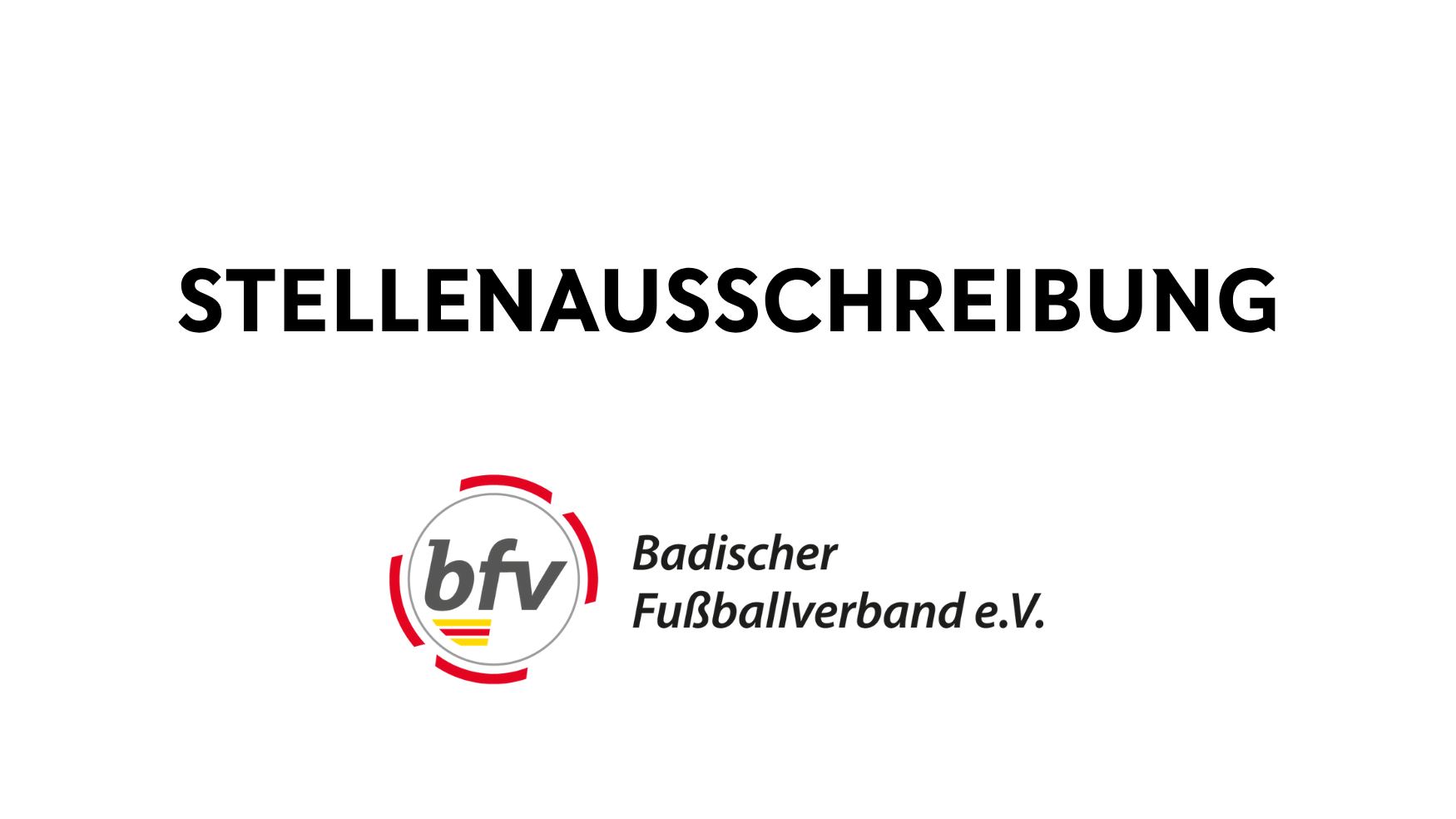 Stellenausschreibung bfv