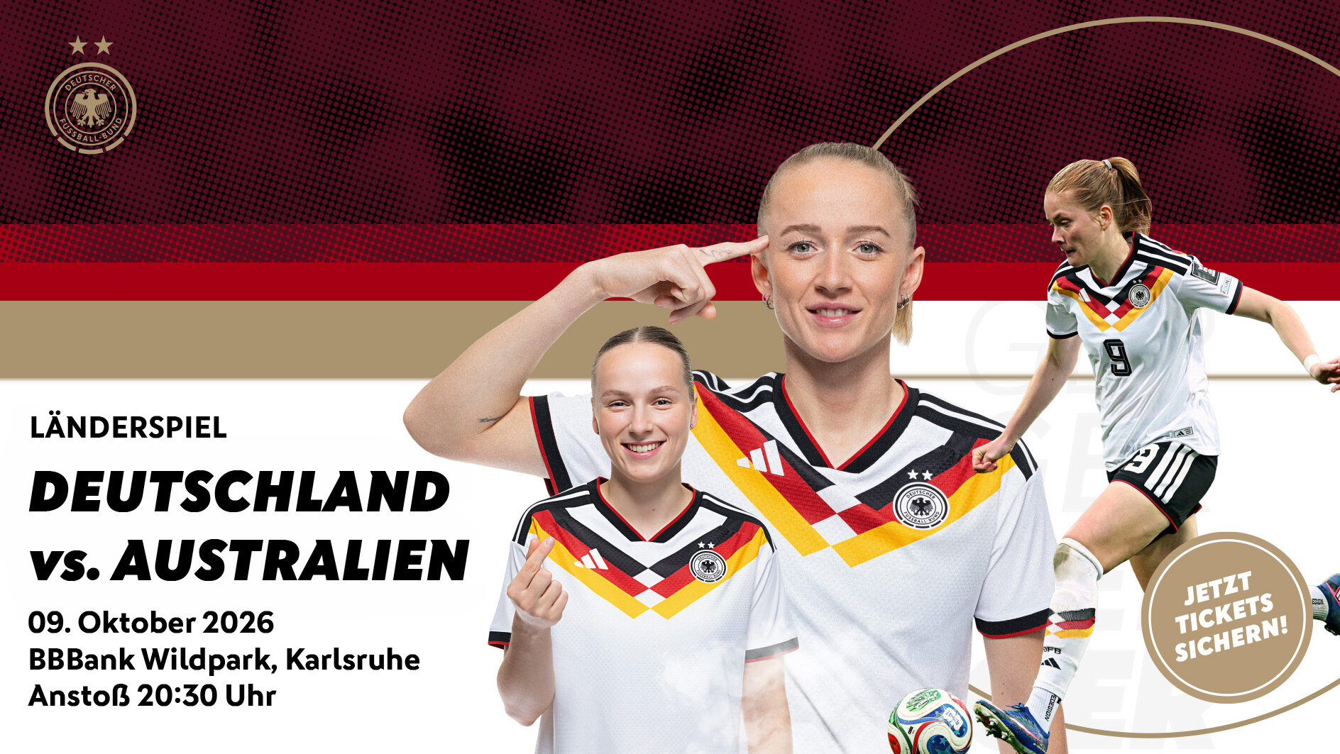 Frauen-Länderspiel im BBBank Wildpark