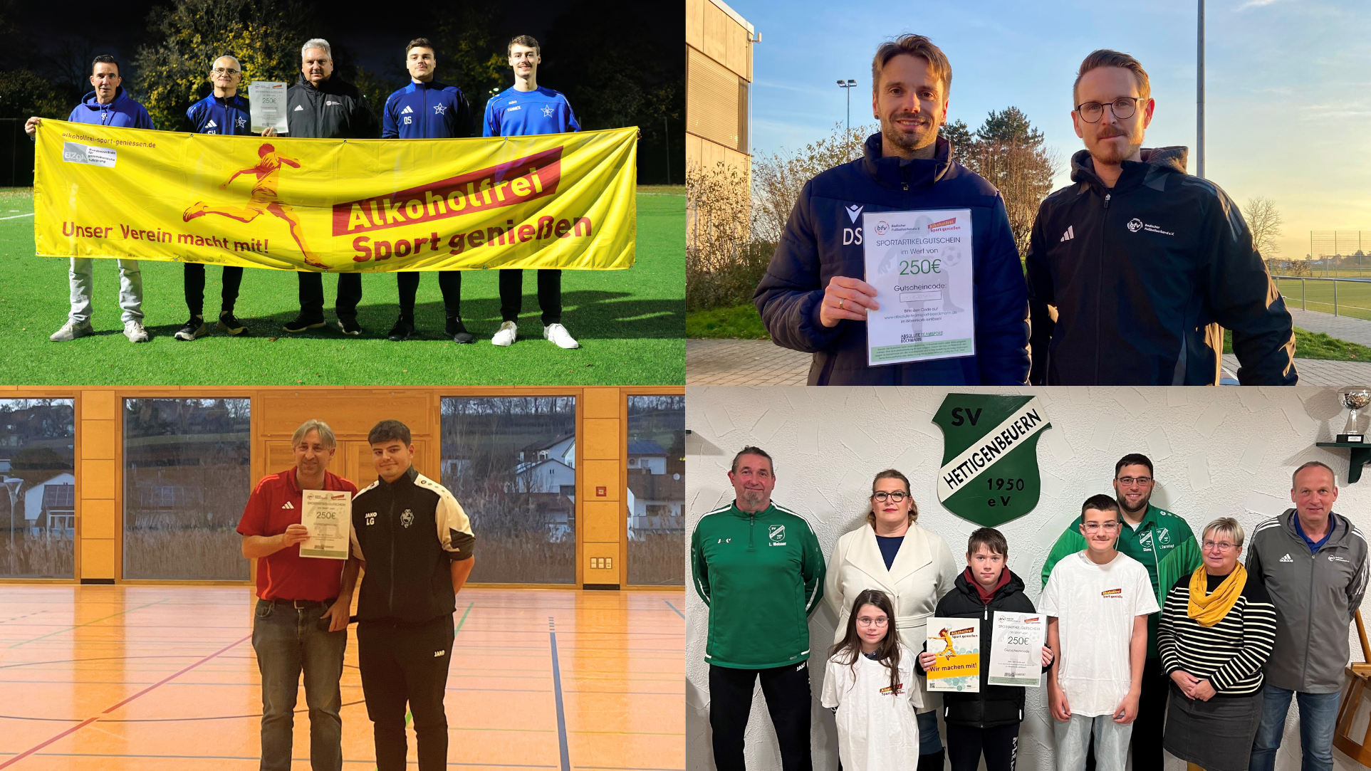 Gewinnervereine Aktion Alkoholfrei Sport genießen